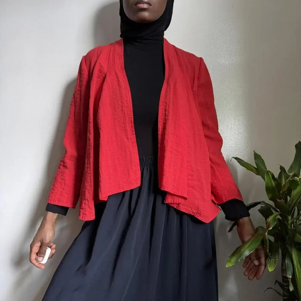 Vintage Red lightweight cardigan size 2